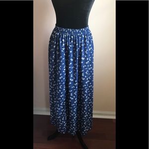 Floral Daisy Maxi Skirt - AMERICAN APPAREL